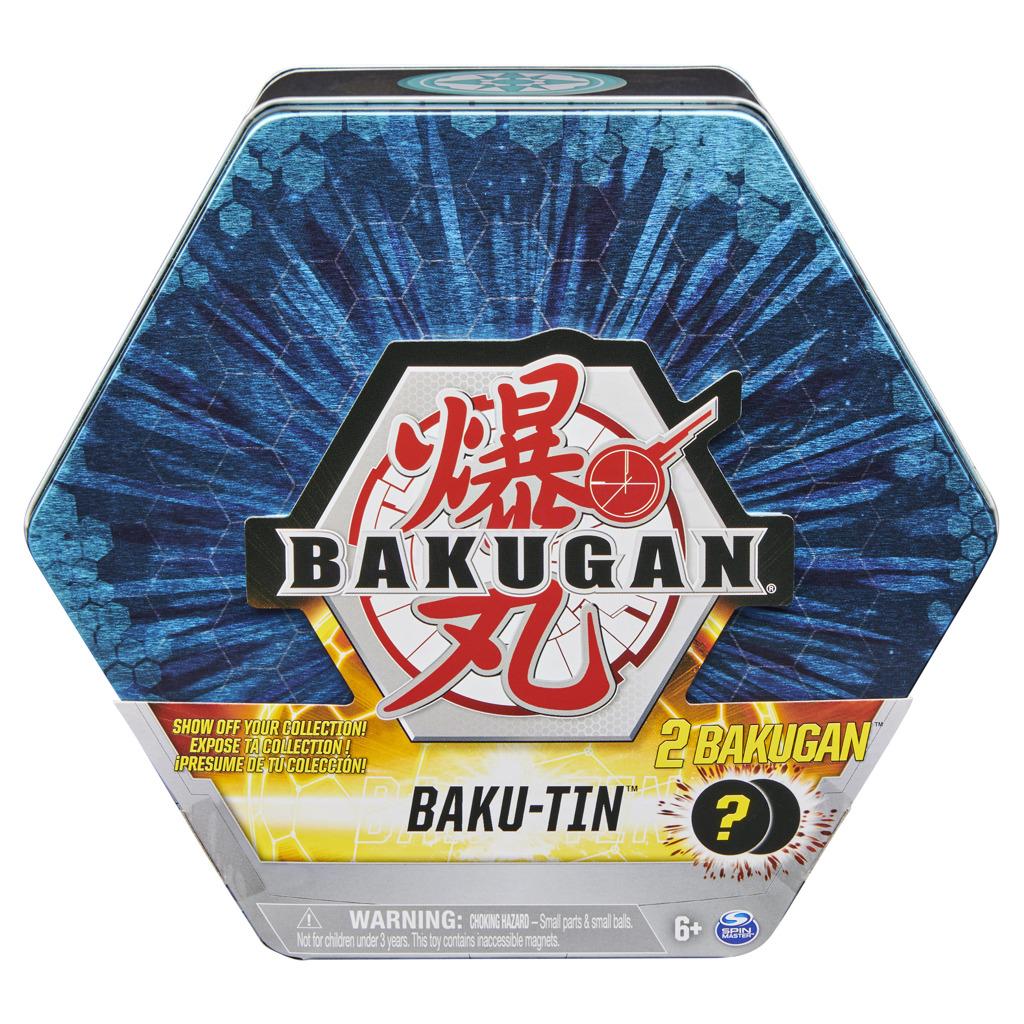 Spin Master Bakugan Plechový box s exkluzivním Bakuganem s3 Modrý