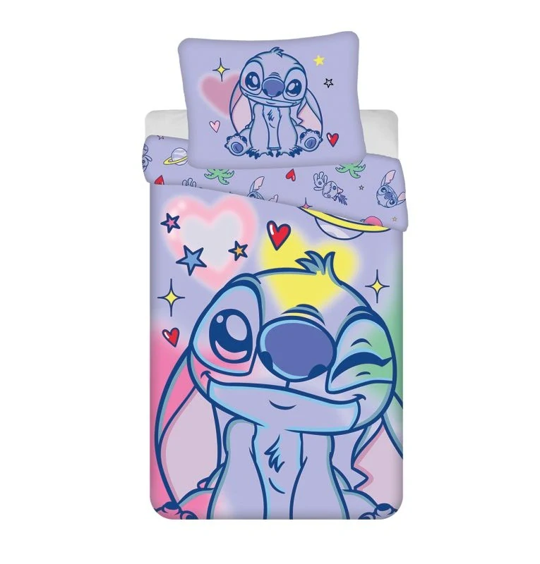 JERRY FABRICS Povlečení Lilo and Stitch Brush it Bavlna, 140/200, 70/90 cm