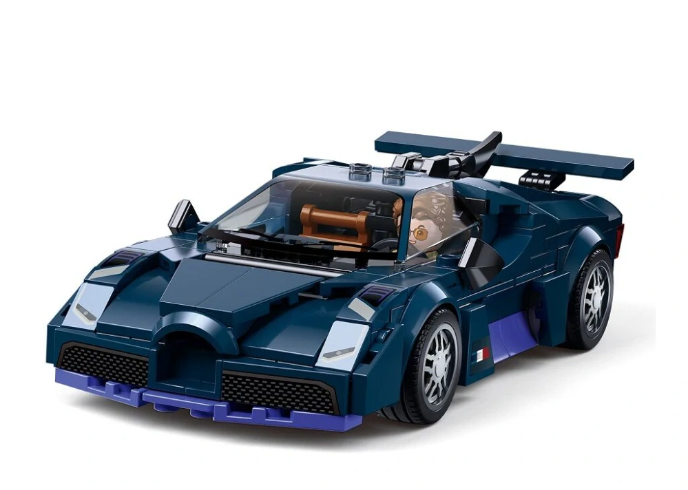 Sluban Model Bricks M38-B1508 Sportovní vůz modrý v měřítku 1:32