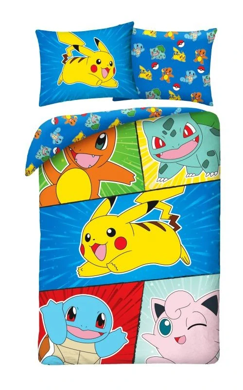 HALANTEX Povlečení Pokémon game Bavlna, 140/200, 70/90 cm