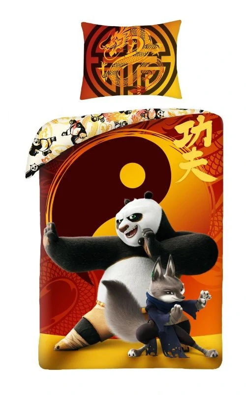 HALANTEX Povlečení Kung Fu Panda Bavlna, 140/200, 70/90 cm