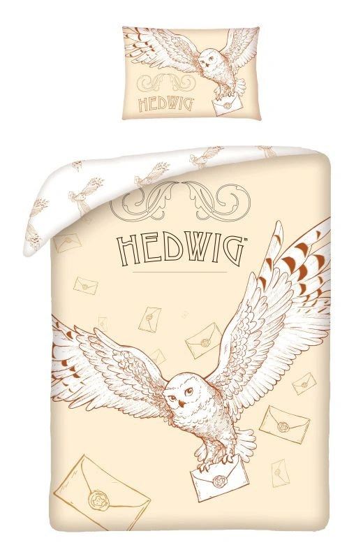 HALANTEX Povlečení do postýlky Harry Potter Hedvika Bavlna, 100/135, 40/60 cm