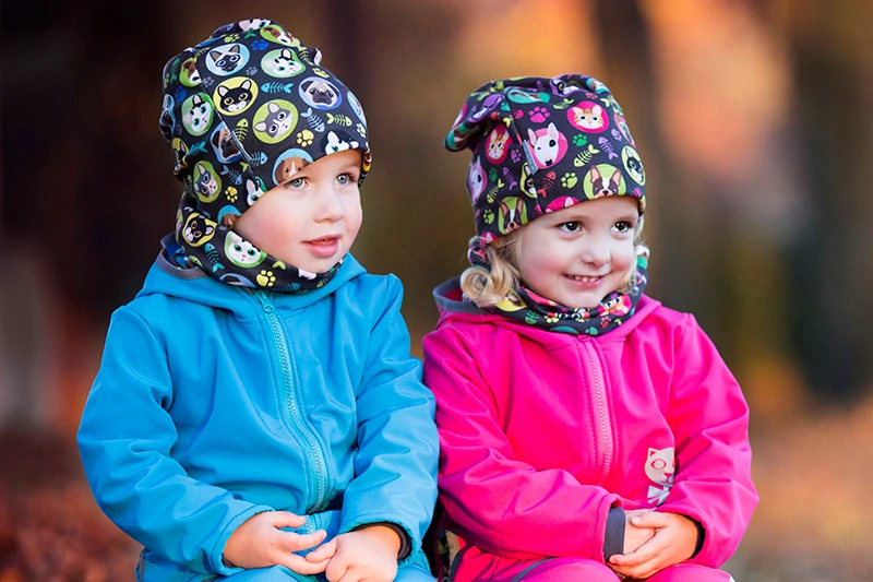 Unuo Dětská čepice fleecová Homeless Bubáčci S (45-48 cm)