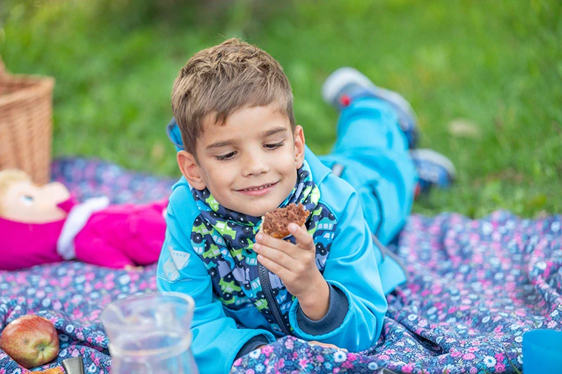 Unuo Dětská softshellová bunda bez zateplení Basic Modrozelená Aqua Autíčka 86/92