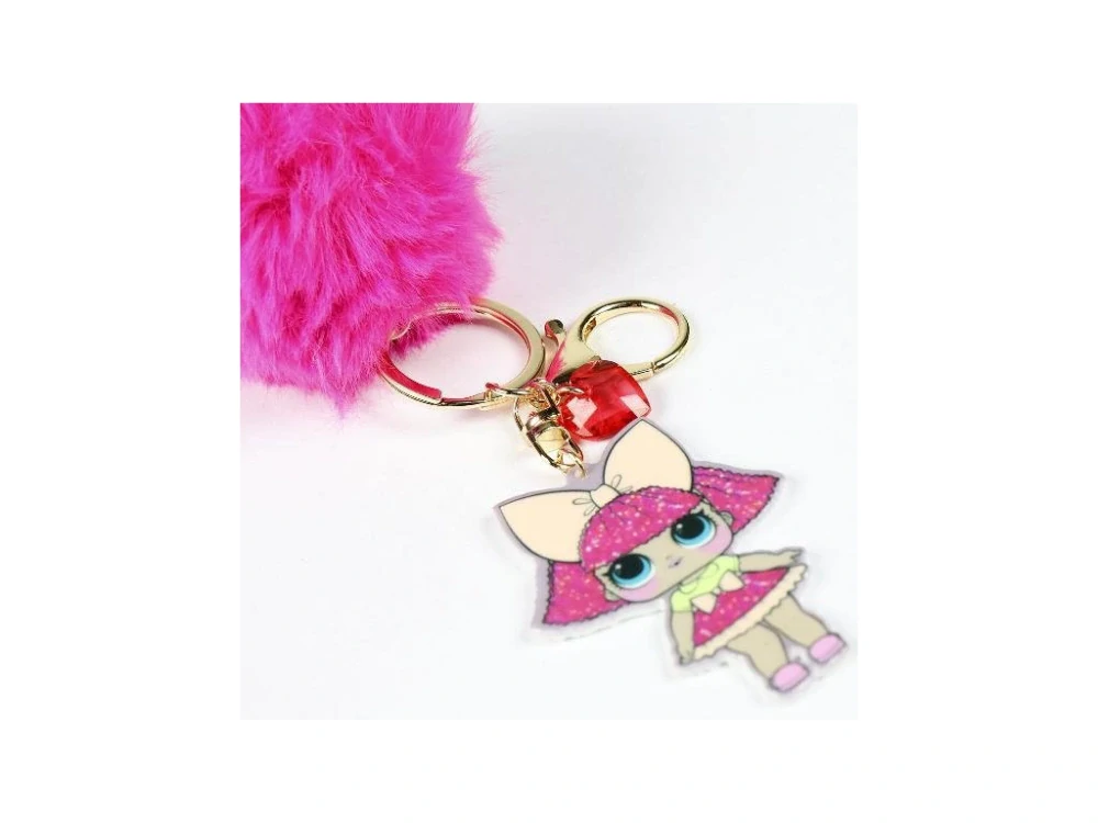 Cerda Klíčenka s bambulkou L.O.L. Růžová