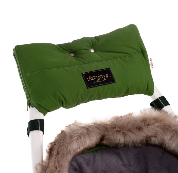 Baby Nellys Rukávník ke kočárku Flees Style Oliva