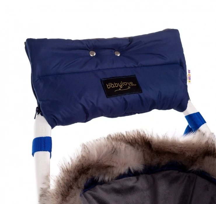 Baby Nellys Rukávník ke kočárku Flees Style Granát