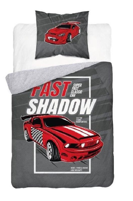 Detexpol Povlečení Auto Svítící Bavlna, 140/200, 70/80 cm