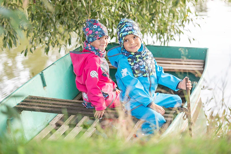 Unuo Dětský nákrčník z fleecu Basic Autíčka