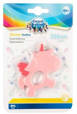 Canpol Babies Silikonové kousátko Jednorožec Růžový