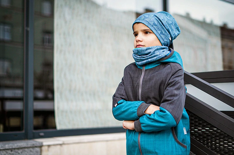 Unuo Dětská čepice fleecová Homeless Sharp Kluk S (45-48 cm)