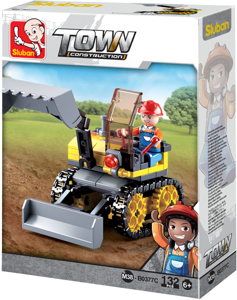 Sluban Town Stavitelé M38-B0377C Malý pásový bagr