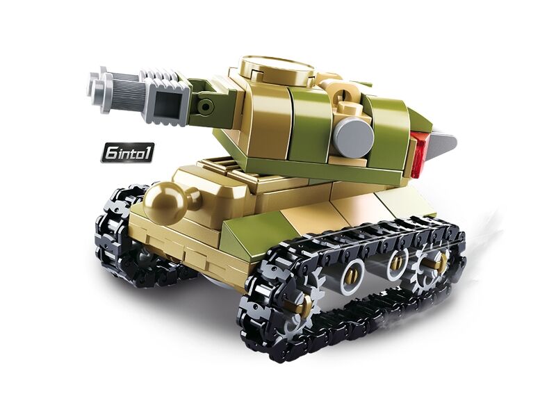 Sluban Builder M38-B0636 King of Land Force 6 into 1