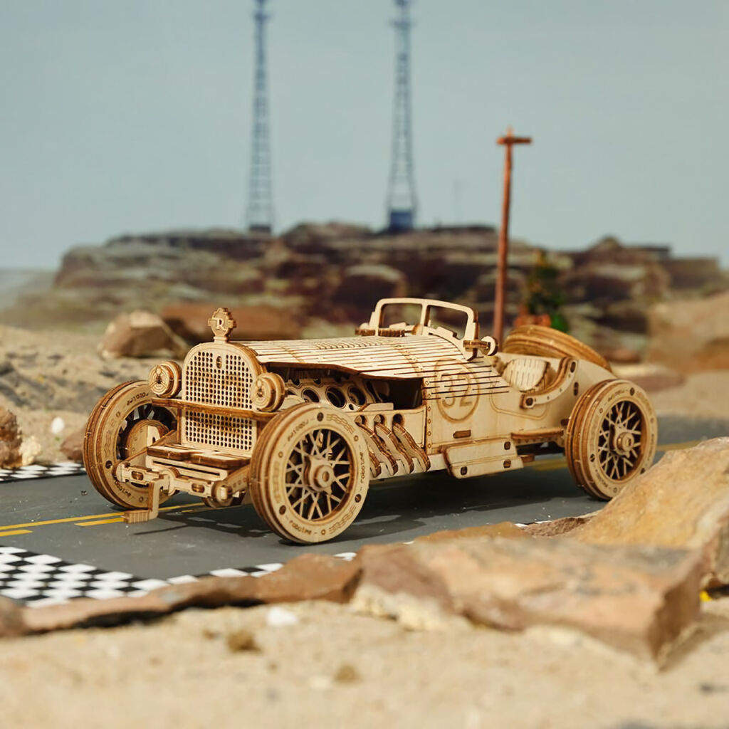 RoboTime 3D dřevěná skládačka Závodní auto