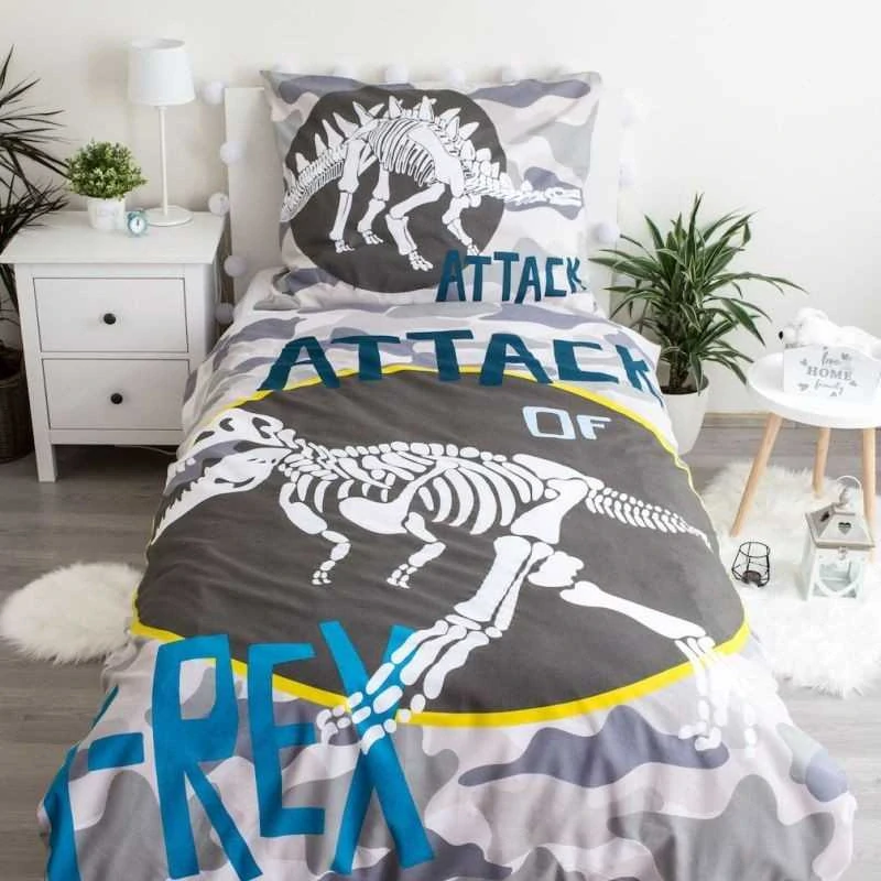 Jerry Fabrics Povlečení T-Rex Svítící  Bavlna, 140/200, 70/90 cm