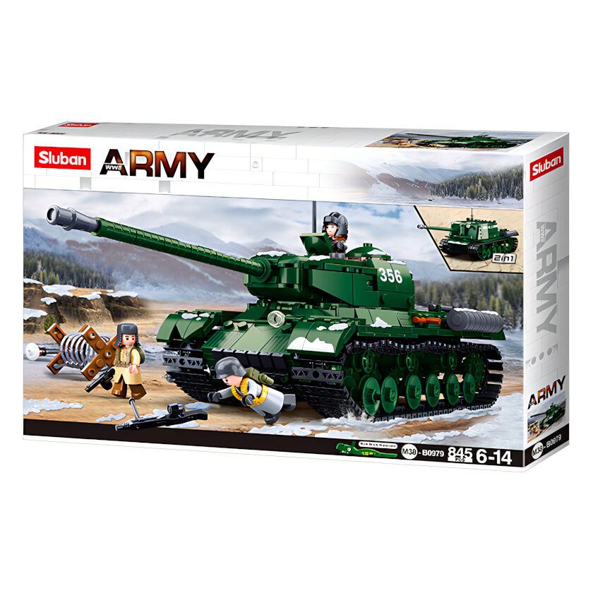 Sluban Bitva o Budapešť M38-B0979 Sovětský těžký tank IS-2 2 v 1