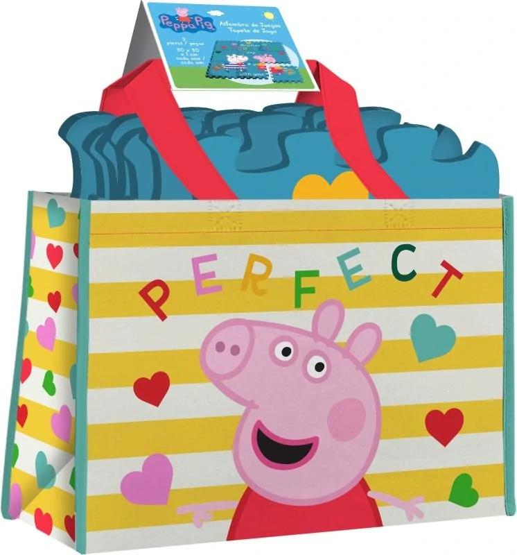 EUROSWAN Podlahové pěnové puzzle Peppa Pig  Eva, 9 dílků v tašce cm
