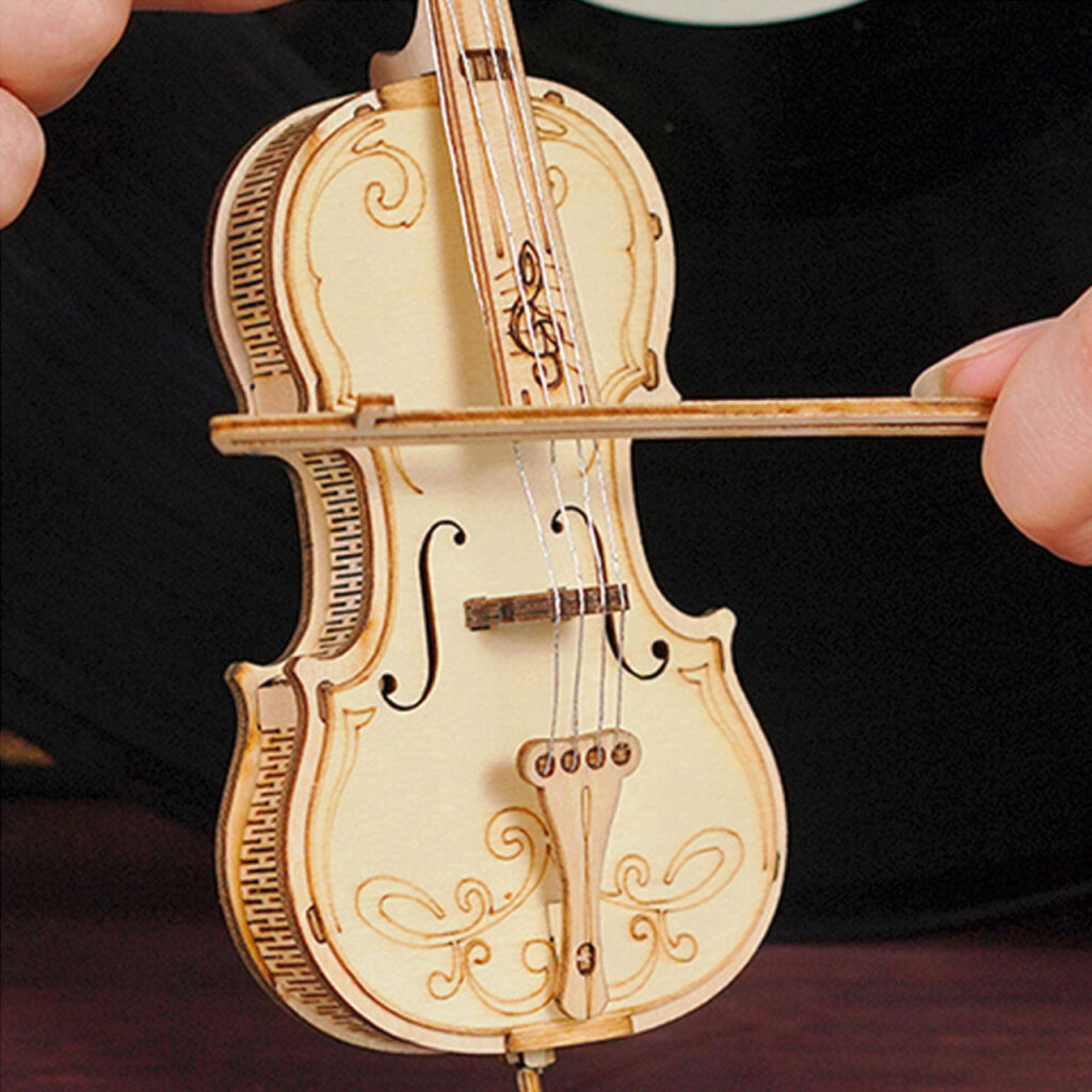 RoboTime 3D dřevěná skládačka Violoncello