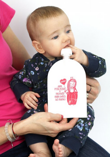 Domky Klasická plnitelná kapsička 140 ml Plameňák