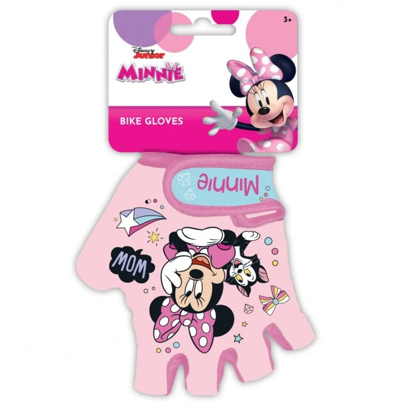 SEVEN Cyklo rukavice Minnie pink 70% polyester, 30% elastan, UNI 5 odpovídá 3 - 9 let