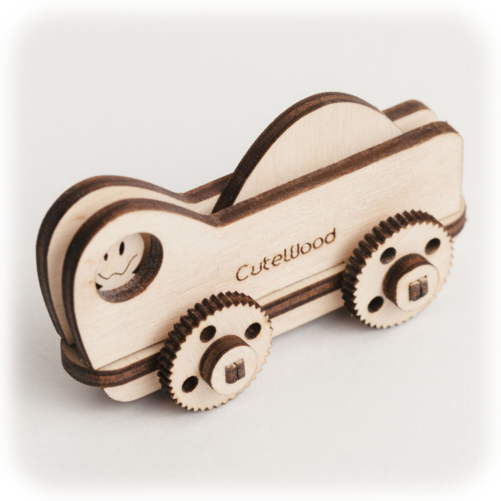 CuteWood Dřevěné 3D puzzle Kamion 1
