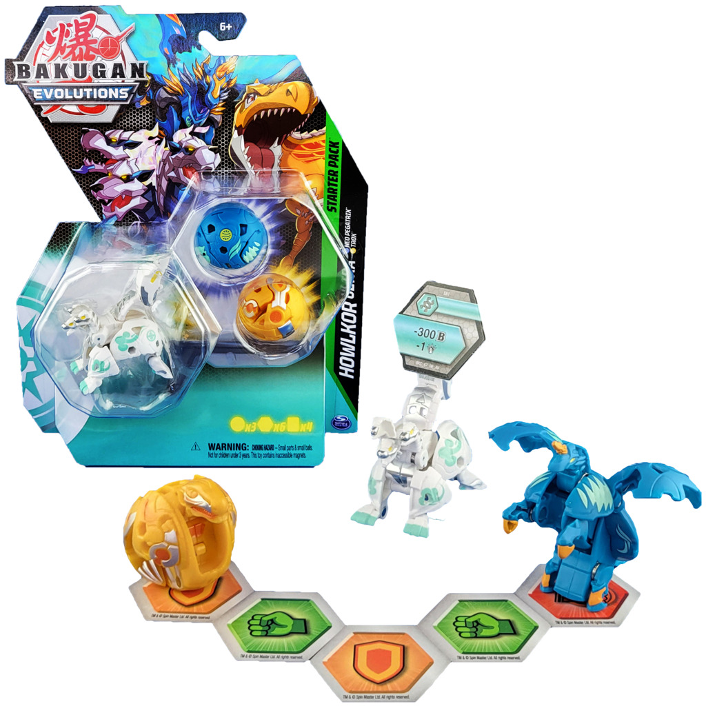 Spin Master Bakugan Evolutions 3 ks Startovací sada s4 HOWLKOR ULTRA & NEO PEGATRIX & TROX
