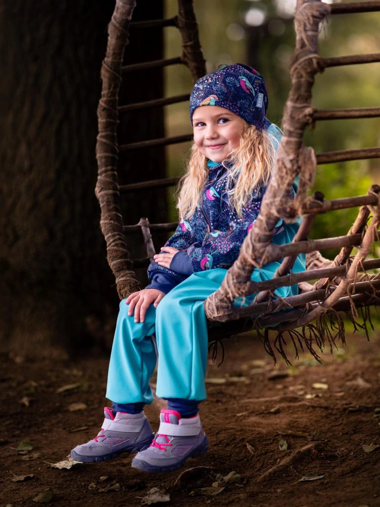 Unuo Dětská čepice fleecová Homeless Ptáček M (49-52 cm)