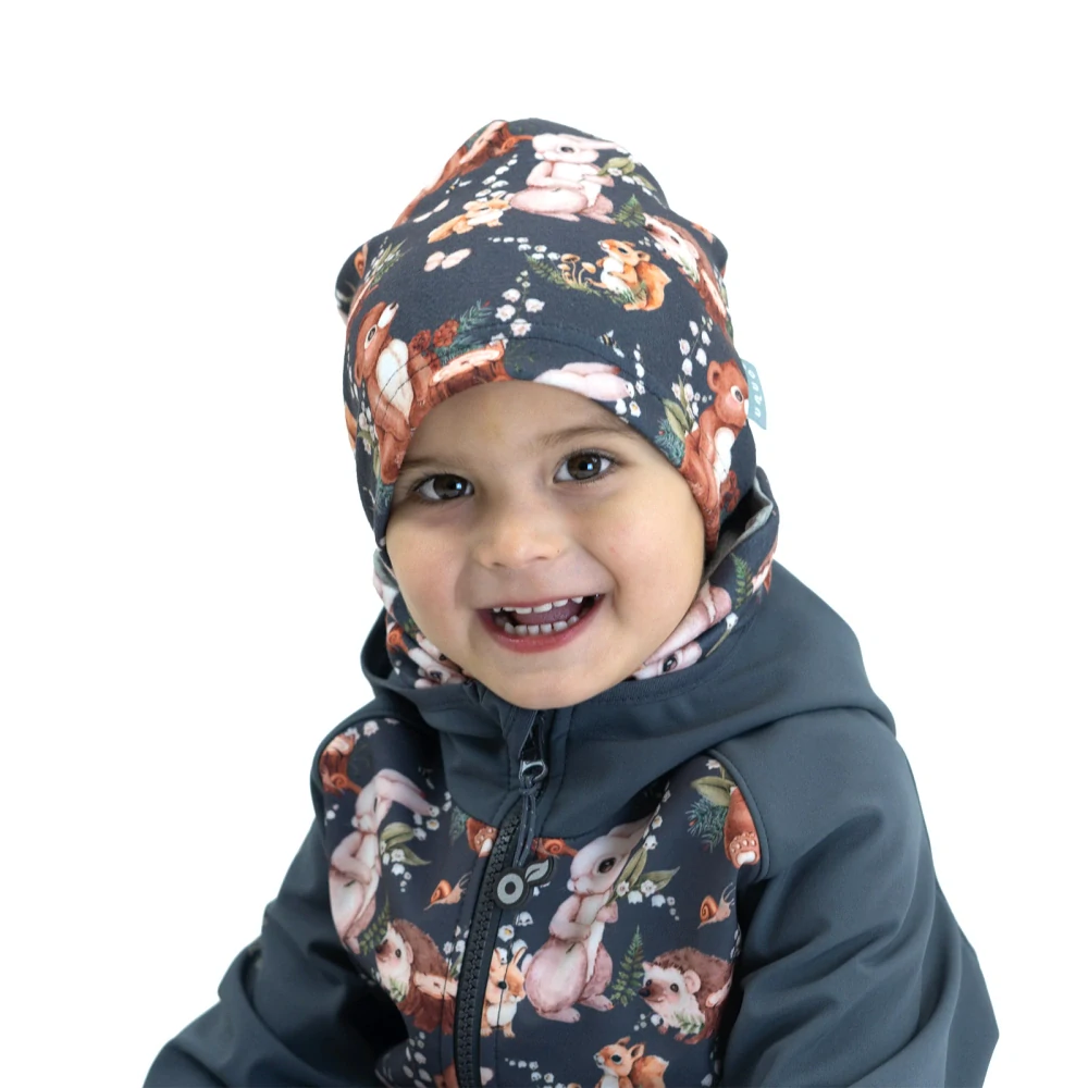 Unuo Dětská čepice fleecová Sport Zajíček S (45-48 cm)