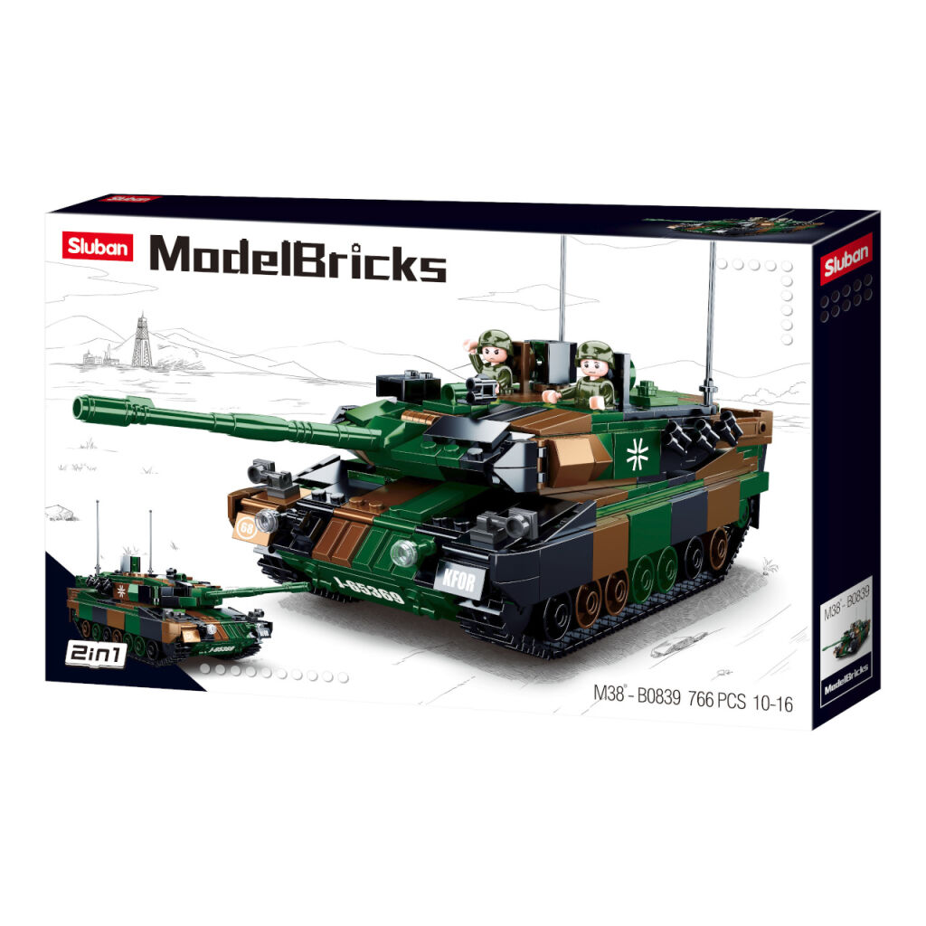 Sluban Model Bricks M38-B0839 Německý bitevní tank Leopard 2A5