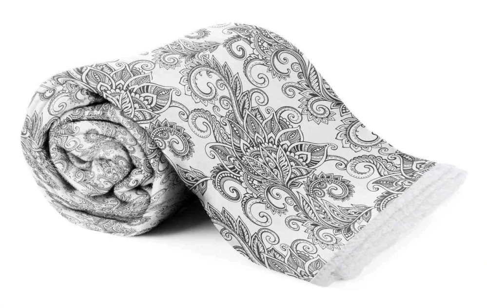 FARO Fleece deka s beránkem ornamenty Polyester, 150/200 cm