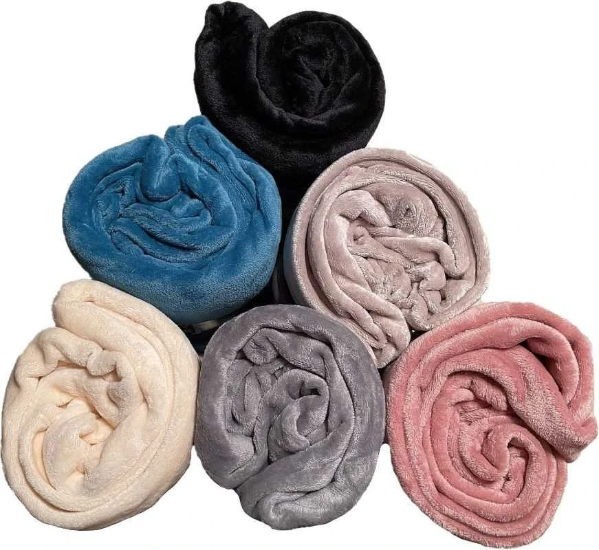 JERRY FABRICS Deka microflanel super soft Starorůžová Polyester, 150/200 cm