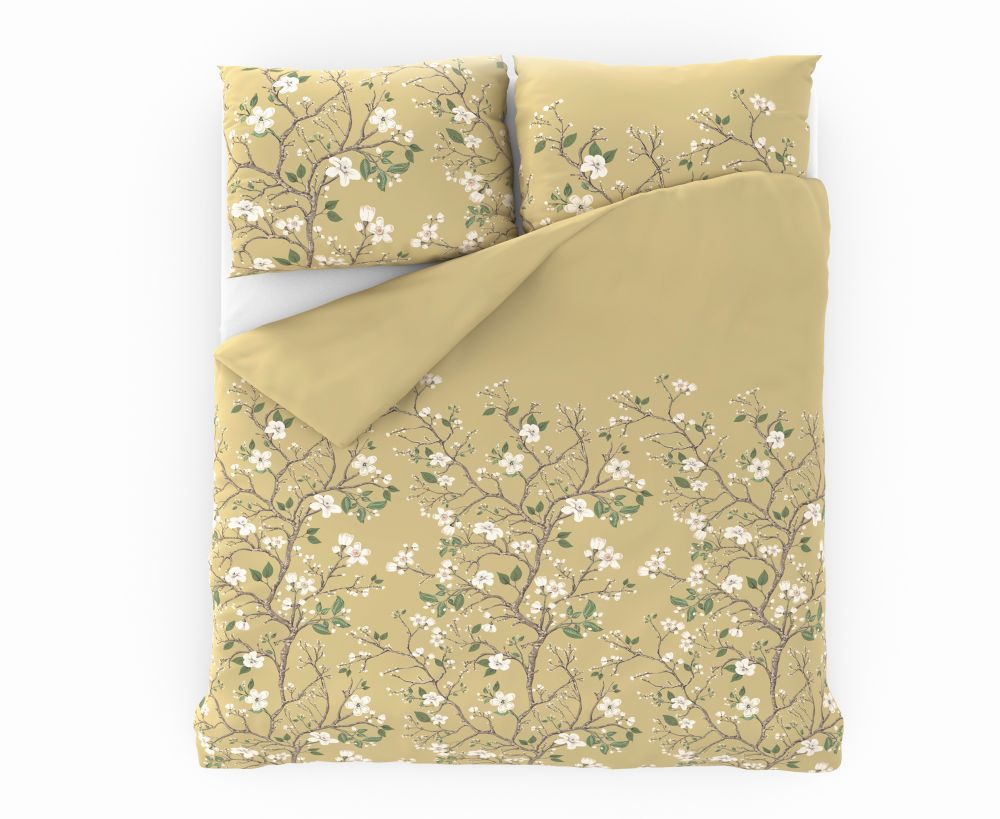 Kvalitex Saténové povlečení LUXURY COLLECTION 140x200, 70x90cm JARO zlaté