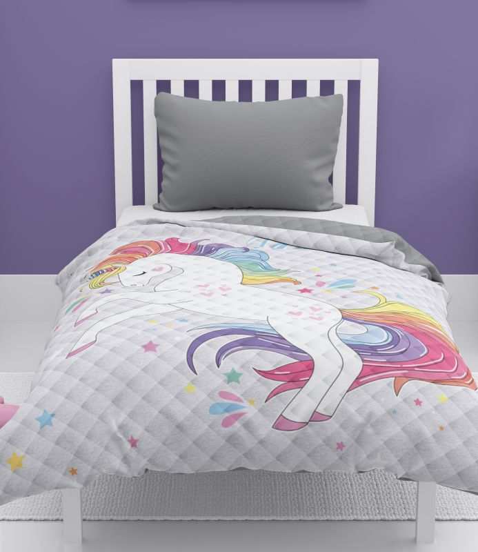 Detexpol Přehoz na postel Jednorožec dream  Polyester, 170/210 cm