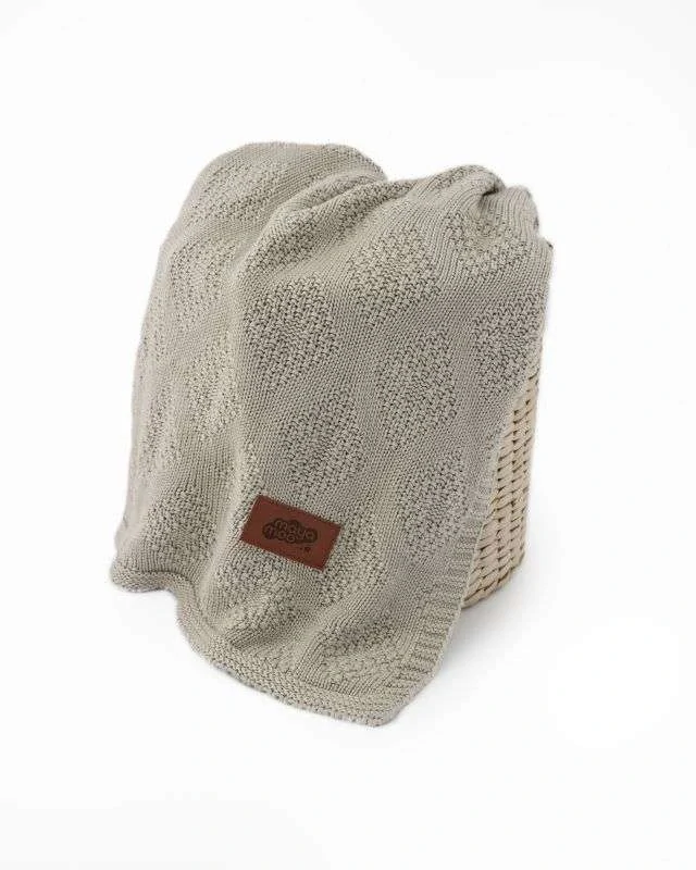 DETEXPOL Pletená bambusová deka do kočárku béžová   Bambus, 80/100 cm