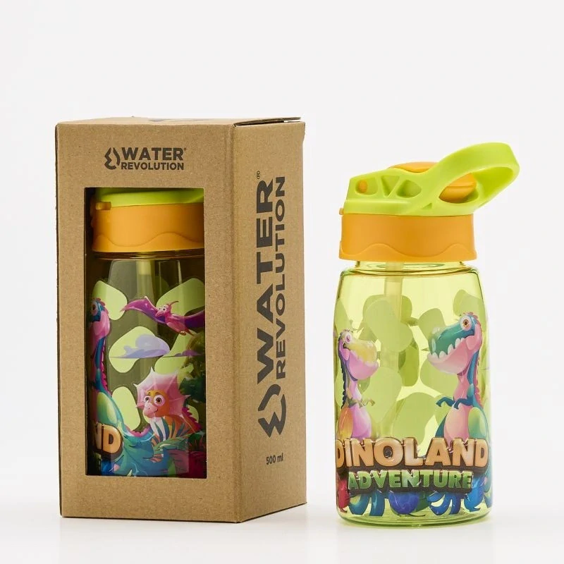 Water Revolution Dětská Tritanová láhev na pití Dinoland green Tritan, 500 ml