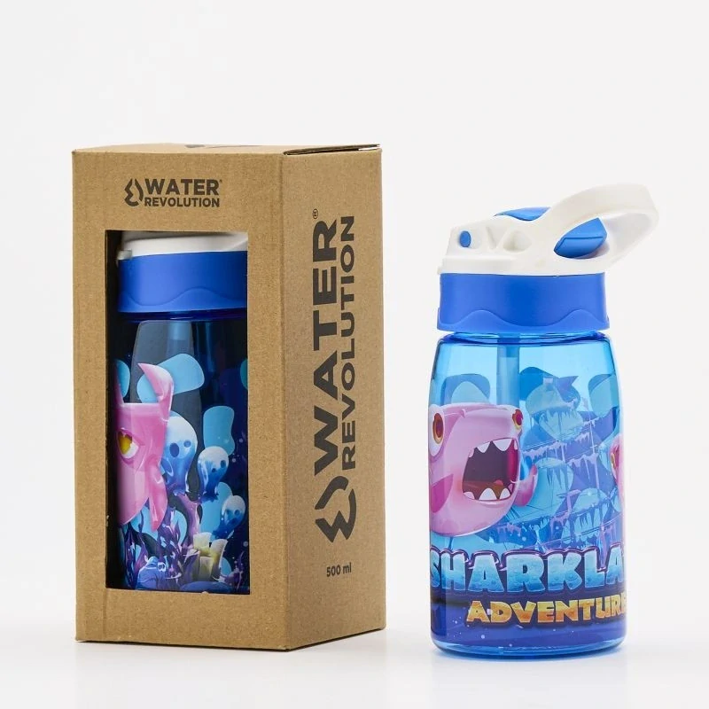 Water Revolution Dětská Tritanová láhev na pití Sharkland  Tritan, 500 ml