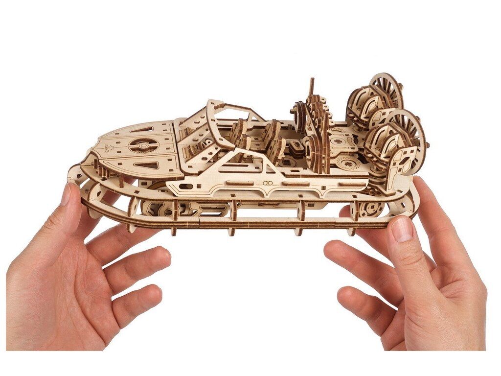 Ugears 3D Dřevěné mechanické puzzle Záchranné vznášedlo
