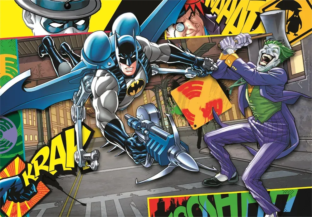CLEMENTONI Svítící puzzle Batman 104 dílků