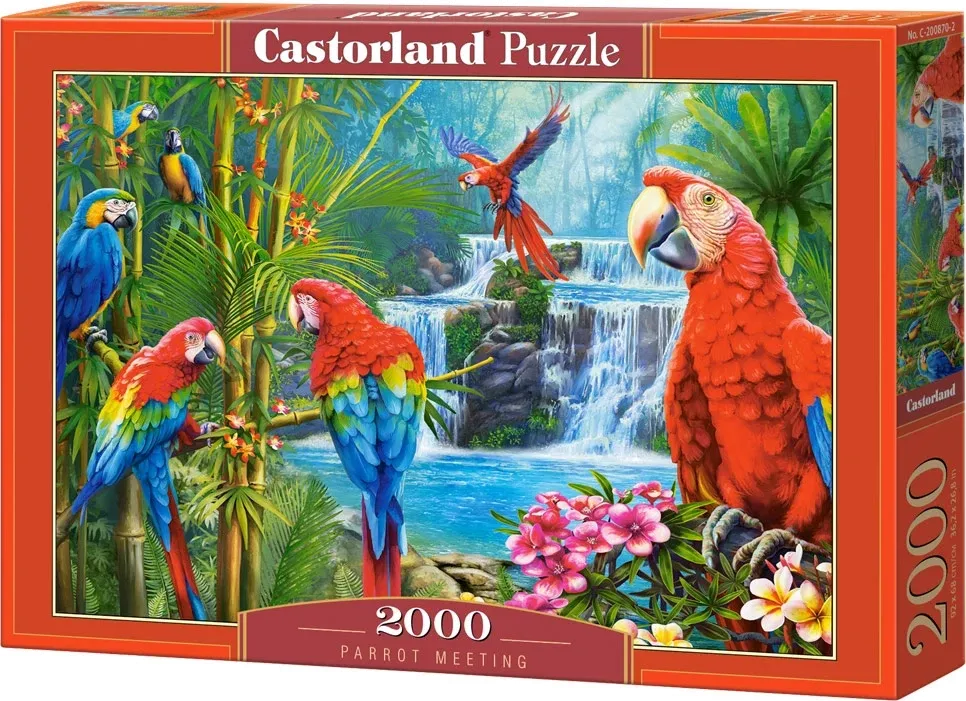 CASTORLAND Puzzle Setkání papoušků 2000 dílků