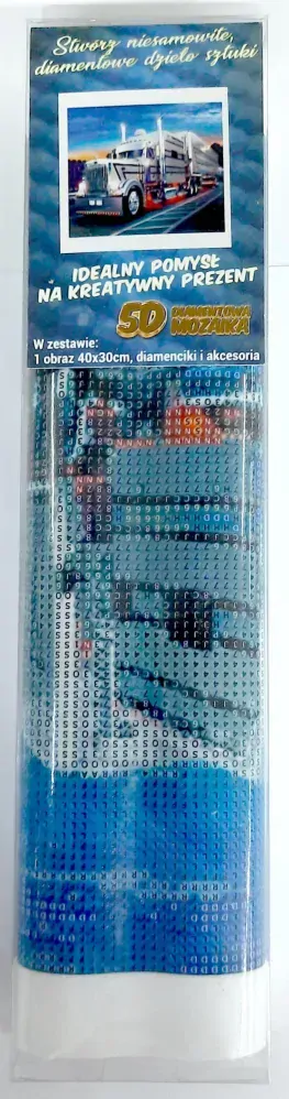 Norimpex Diamantové malování Stříbrný kamion 30x40cm