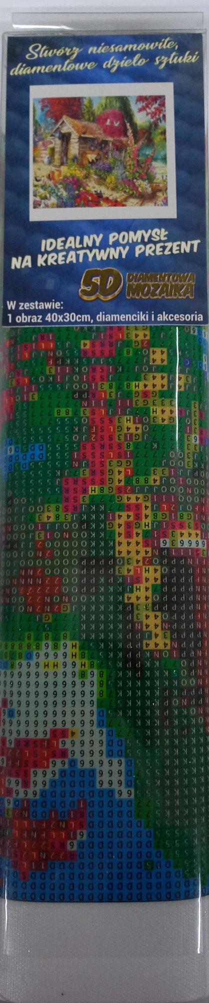 Norimpex Diamantové malování Chatka v zahradě 30x40cm