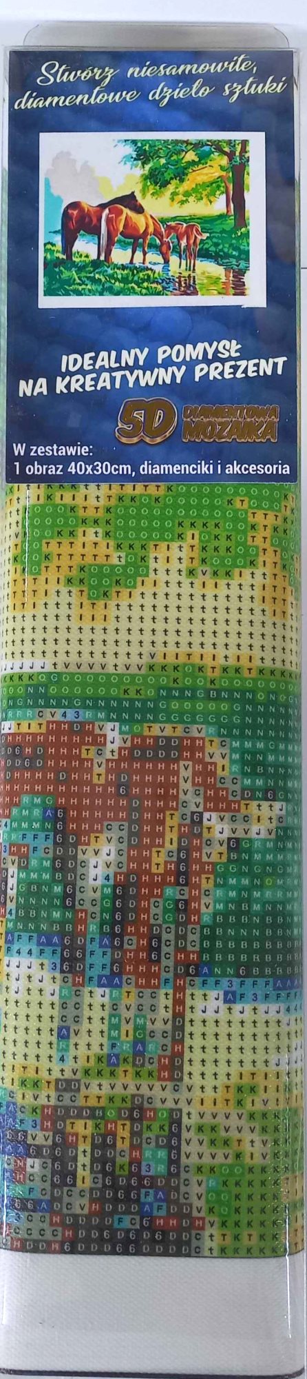 Norimpex Diamantové malování Koně u vody 30x40cm