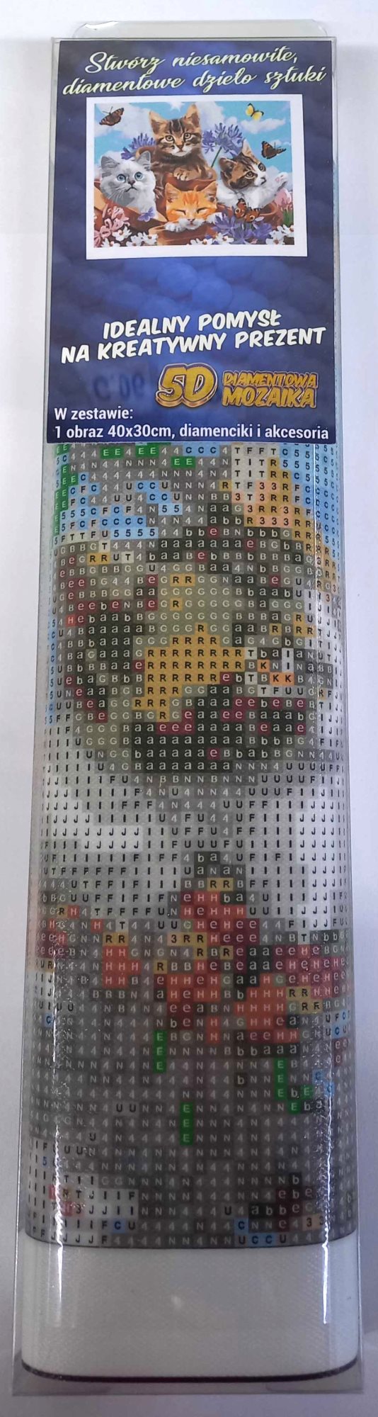 Norimpex Diamantové malování Koťata a motýli 30x40cm