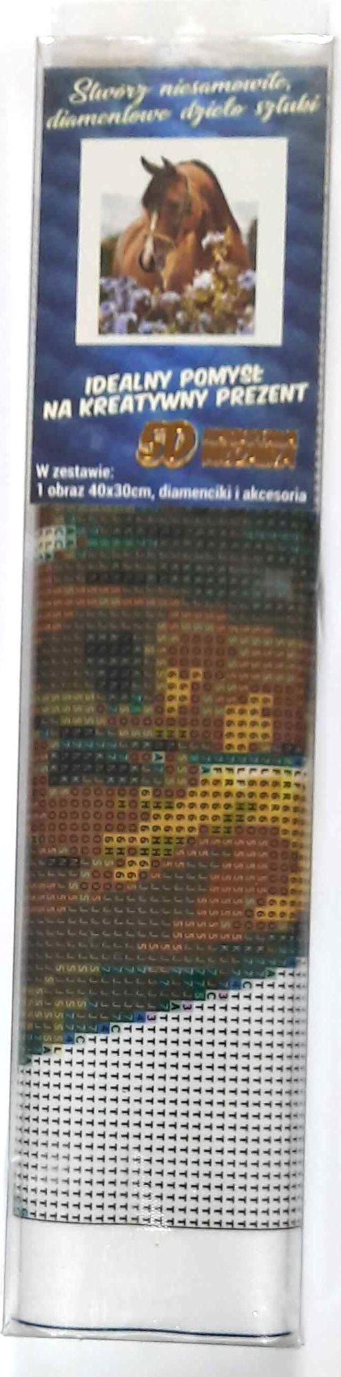 Norimpex Diamantové malování Koňská něha 30x40cm