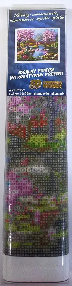 Norimpex Diamantové malování Jezírko v zahradě 30x40cm