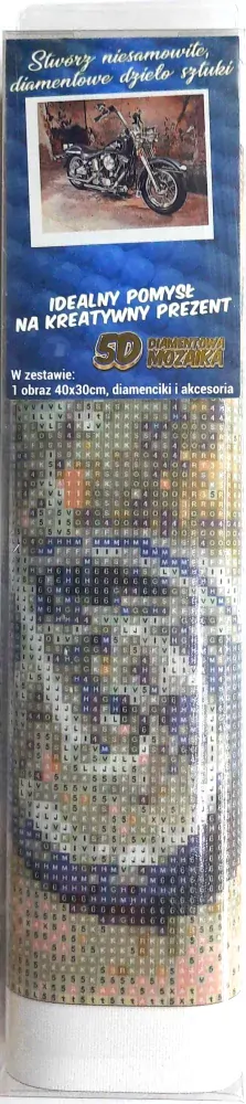 Norimpex Diamantové malování Motorka 30x40cm