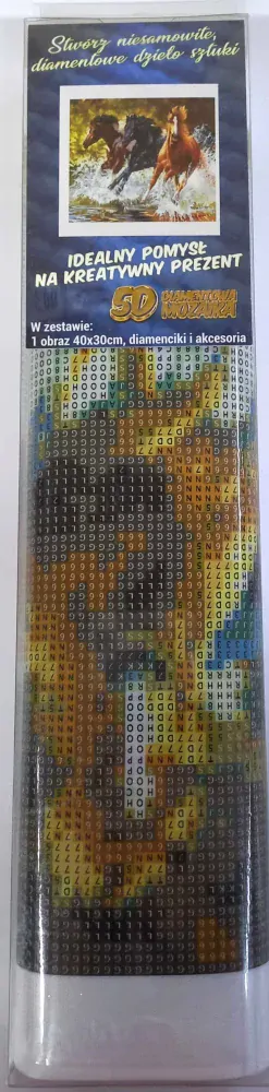 Norimpex Diamantové malování Koně v řece 30x40cm