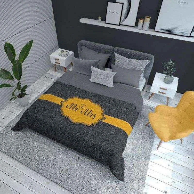 DETEXPOL Přehoz na postel Mr a Mrs Polyester, 170/210 cm