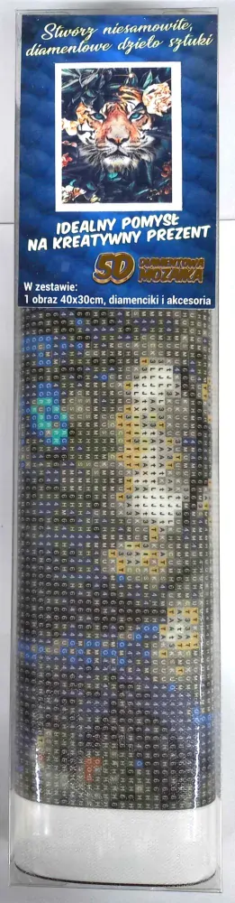 Norimpex Diamantové malování Ukrytý tygr 30x40cm