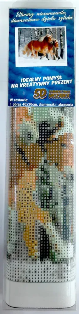 Norimpex Diamantové malování Koně ve sněhu 30x40cm